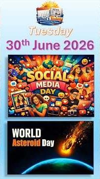 🎉 What is Special About 30 June 2026? | Daily Facts | #whatstoday
