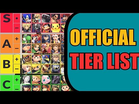 THE OFFICIAL TIER LIST FOR SMASH ULTIMATE JUST RELEASED!