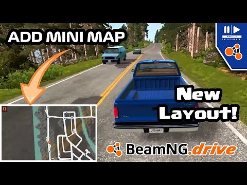 How to Add Mini Map Navigation or GPS in BeamNG Drive New Layout