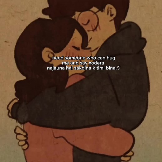 Heartwarming Animated Hug Scene with Loving Characters