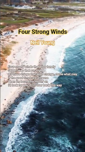 Four Strong Winds - Neil Young (닐 영) #70smusic #lyrics #oldpop