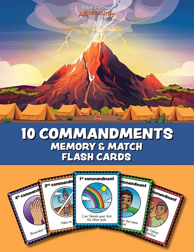 10 Commandments Memory & Match Flash Card Games - Etsy