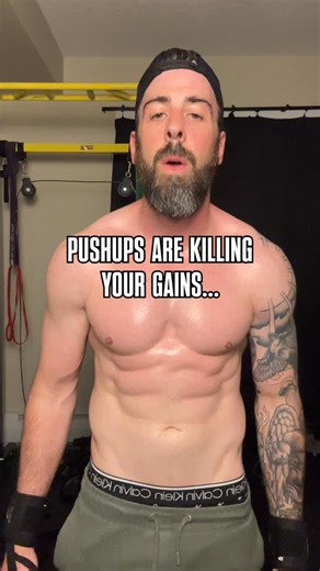 Here’s how to make pushups more effective… 1 Choose a variation that limits you to 6–15 reps. Feet elevated, deficit pushups, weighted vest, tempo reps. If you can do more than 15 reps straight, it’s too easy. Build up to 12 reps before advancing… 1. Regular pushups 2. Feet elevated pushups 3. Side to side pushups 4. Feet elevated side to side pushups 5. Assisted one arm pushups 6. Feet elevated assisted one arm pushups 7. One Arm pushups (Use Cluster Sets if needed) 8. Feet elevated one arm pus
