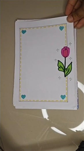 20 Easy Cute Boarder Design For Project Work Front Page Boarder Design #shortvideo #viral#shorts