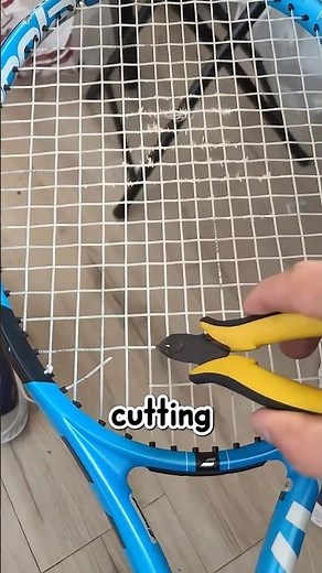 Why Tennis Players Cut Racket Strings