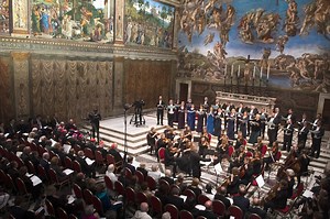 We are pleased to announce that The Sixteen and Britten Sinfonia's 2018 performance of James MacMillan's Stabat mater in the Sistine Chapel will be available to watch on YouTube this Easter weekend! We will post the video link on Facebook just before 7.30pm on Good Friday so make sure you visit our page then. Genesis Foundation Boosey & Hawkes Classic FM #GenesisSistine #QuarantinewithTheSixteen #StayatHome #GoodFriday | The Sixteen