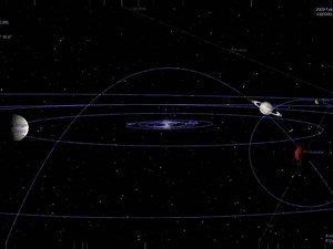 Flyby Animation of 'The Destroyer' through our Solar System