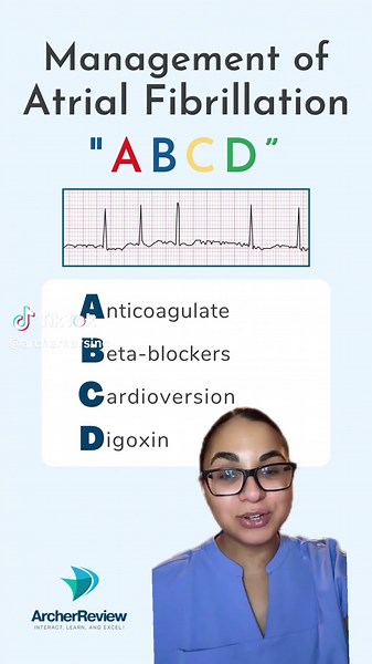 Atrial Fibrillation Management Mnemonic for NCLEX Success