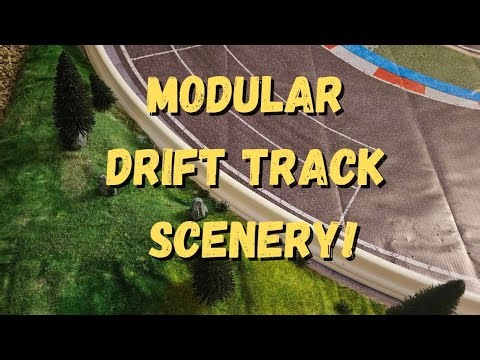 Easy and cheap! 3D modular scenery for RC drift track!