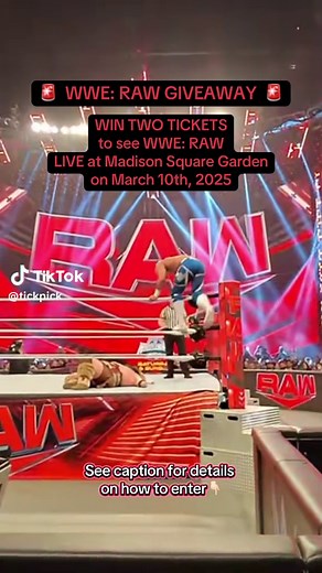 WWE: RAW Ticket Giveaway at Madison Square Garden