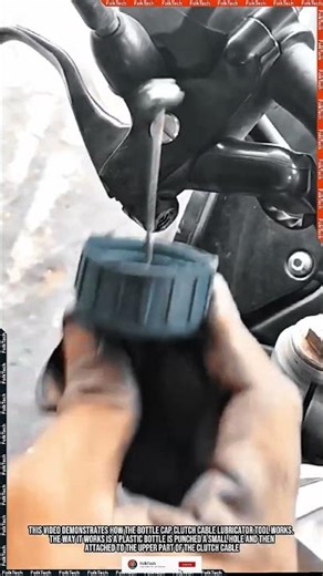 Lube Tool: Clutch Cable Lube Plastic Bottle DIY No Disassemble Innovation #tool #tools #innovation
