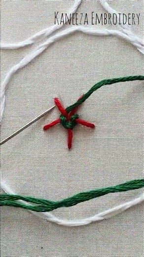 how to embroider spider web stitch #embroiderystitch #art