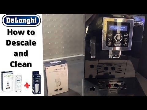 How to clean Delonghi ECAM coffee machine. Descale cleaning instructions
