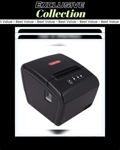 RETSOL RTP-82UE 200mm Thermal Receipt Printer with LAN Interface & USB Connectivity Monochrome De...