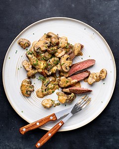 337K views · 3.9K shares | How to make the CREAMIEST miso mushroom sauce for your next steak dinner!  Get the recipe: https://www.marionskitchen.com/steak-creamy-miso-mushroom-sauce/ | Marion Grasby | Facebook