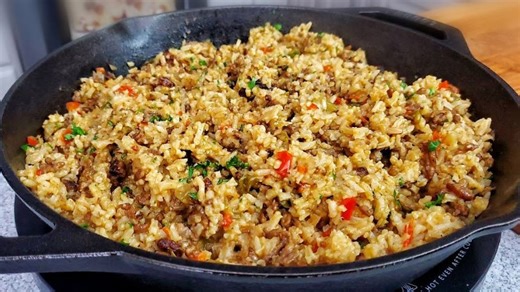 Easy & Yummy Cajun Dirty Rice Recipe!