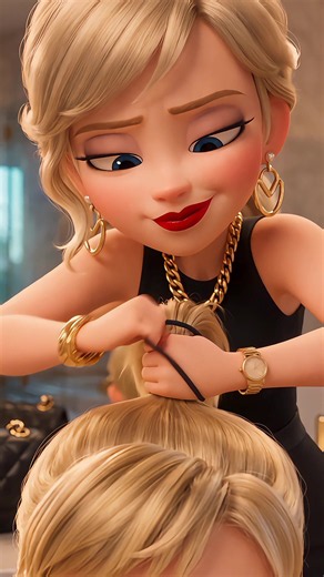 Wenn das Haargummi die ganze Zeit an deinem Handgelenk war 😭 Gigi hat einfach keine Geduld für sowas 💅 Markier eine Mama, der das auch immer passiert 👇 #momlife #mamaalltag #funny #diva #reallifetoons