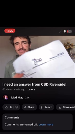Mavrick William on Instagram: "I need an answer from CSDR! Is my son eligible to be a student there? FULL VIDEO on YOUTUBE"