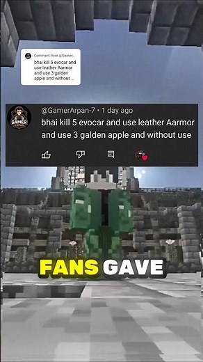 5 Evoker Vs leather armor | #shorts #viral #miencraft #trending |