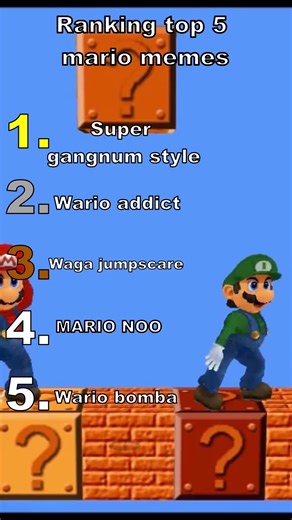 Top 5 super Super Mario memes