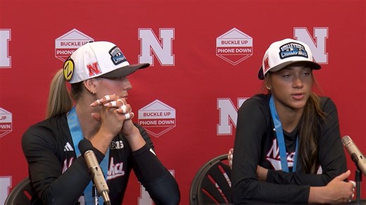 The past two years Nebraska volleyball has celebrated its Big Ten title on the road. Harper Murray says the team asked to have it at Devaney so they could celebrate with their family, friends, and fans in attendance to be a part of the moment. #cornhuskers #huskers #gobigred | NTV News