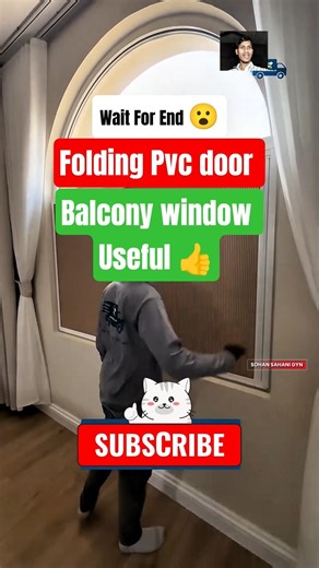 Folding PVC Door for Balcony Window | Space Saving #shorts #pvcdor
