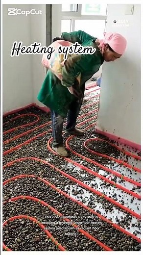 Hydronic Underfloor Heating Installation#shortsfeed