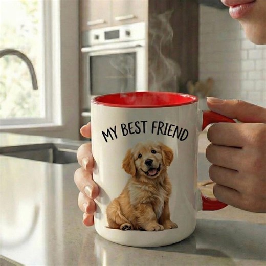 Personalized Dog Mug, Custom Pet Mug, Custom Photo Mug, Dog Coffee Mug, New Dog Mug, Customizable Mug , Picture Mug, Dog Lover Gift - Etsy