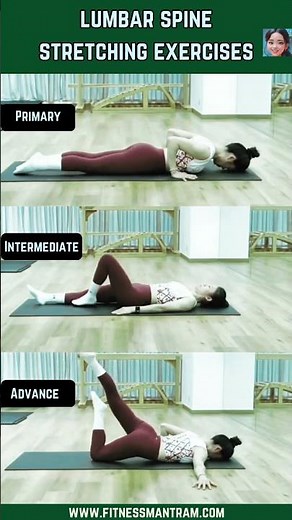 Lumbar Spine Stretching Exercises🔥Exercise for Lower Back Pain Relief #lowerbackpain #streching