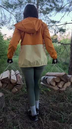 Convenient Firewood Transportation for Outdoor Adventures