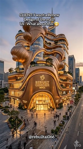 Giant Ginger-Shaped Mall 🤯 #trendingnow #conceptdesign #hyperrealistic #shortsviral #reelsindia