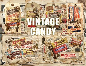 Vintage Candy Bar Advertisements Ads Ephemera: Junk Journal Tags & Pages (digital Download) - Etsy