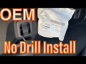 NO DRILL Subaru Outback Cargo Hook Install