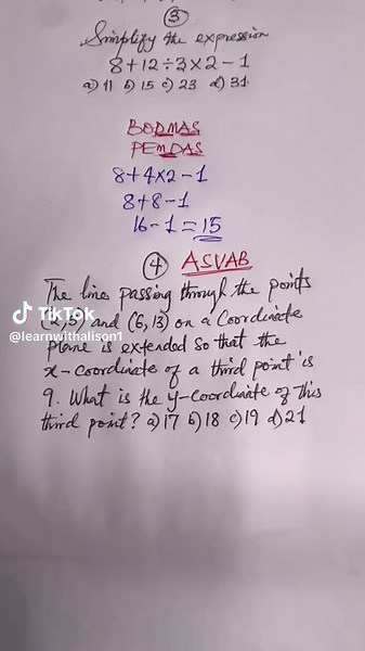 In this video, I solved a typical ASVAB Math problem the same way it appears in the real exam. My goal is to help you build speed, accuracy, and confidence. Join my ASVAB Mastermind Class on Telegram if you want daily guidance, mock tests, and live support. #ASVABTest #ASVABStudy #ASVABPracticeQuestions #ASVABMathPrep #MilitaryExam