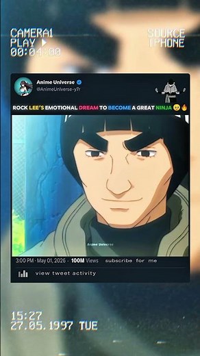 Rock Lee’s Emotional Dream To Become A Great Ninja 🥺🔥#animeedit #narutoshippuden #rocklee #fyp