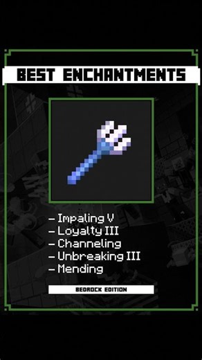 best enchantments for the trident in Minecraft!