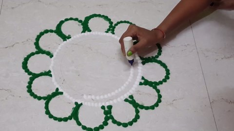 Simple & Easy Rangoli Design – Beautiful Patterns for Festivals 🌸✨