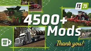 FS25 ModHub Update: 4,500 Mods Milestone!