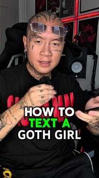 How to text goth girls #gothgirl #goth #gothic #alt #alternative #gothicmeme #emo #gothaesthetic