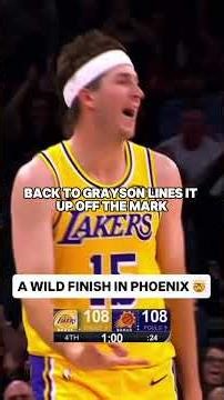 🏀 The FANTASTIC FINISH of Lakers vs Suns in Phoenix!!!What a finish in Phoenix! #nba #lakers #suns