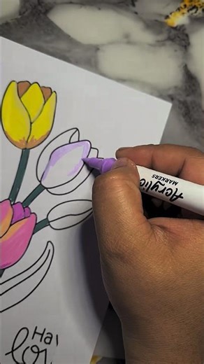 coloreando con marcadores acrilicos dual de pointer #coloring #colorear #hobbie #pointer