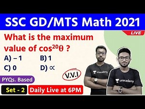SSC GD/MTS 2021 MATH Class | Previous Year Question | Set - 2 | PYQs Based | The Way Of Solution
