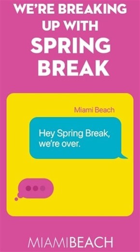 31K views · 92 reactions | Hey Spring Break, we’re over.  #SpringBreakUp Link in bio for details. | City of Miami Beach Government | Facebook
