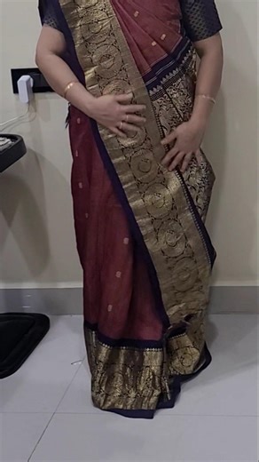 Seedha Pallu Gujarati style draping#saree draping #saree#shorts