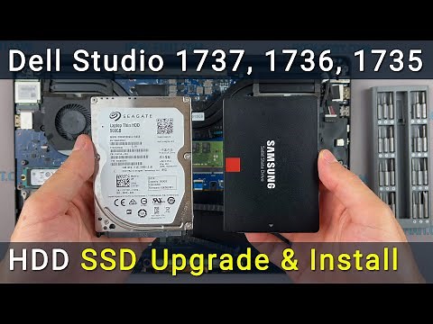 Dell Studio 1737, 1736, 1735 Hard Drive or SSD Upgrade: Replacement & Installation Guide