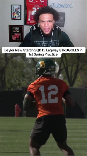 Dj Lagway Struggles in 1st Spring Practice #baylorqb #baylorfootball #djlagway #baylorfootballspringpractice #collegefootball