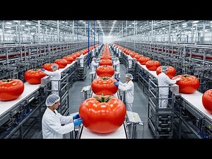 Inside the Tomato Paste Factory – Form Fresh Harvest to Concentrated Canned Paste (Full Process)