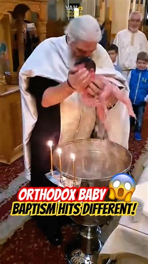 Orthodox baby baptism hits different ⁉️😳 #baby #orthodox
