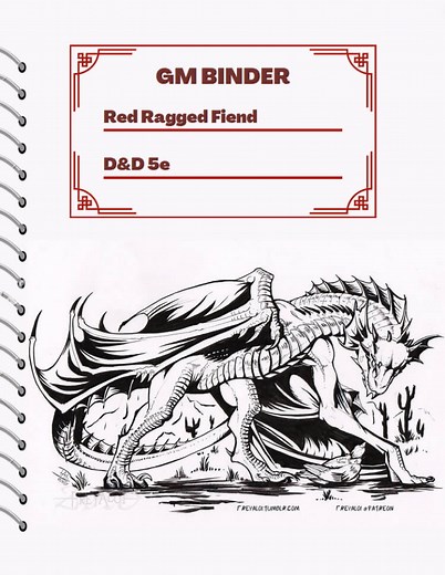 The GM Binder: a DM's Sacred Tome - Red Ragged Fiend