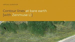 Contour lines at bare earth [with Zenmuse L1]
